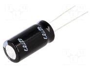 Capacitor: electrolytic; THT; 10uF; 250VDC; Ø10x20mm; Pitch: 5mm Elite