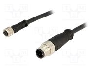 Cable: for sensors/automation; M12-M8; PIN: 4; 2m; 484030E02M020 MOLEX