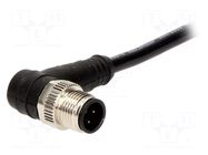 Connector: M8; female; PIN: 3; 3A; 60V; IP67; Nano-Change; angled 90° MOLEX