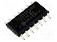 IC: PIC microcontroller; 1.5kB; 20MHz; ICSP; 2÷5.5VDC; SMD; SO14 MICROCHIP TECHNOLOGY