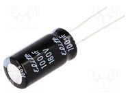 Capacitor: electrolytic; THT; 100uF; 160VDC; Ø12.5x25mm; Pitch: 5mm Elite