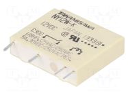 Relay: electromagnetic; SPST-NO; Ucoil: 12VDC; 5A; 5A/250VAC; NY FCL Components