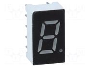 Display: LED; 7-segment; 7.62mm; 0.3"; No.char: 1; green; 5mcd OPTO Plus LED