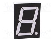 Display: LED; 7-segment; 56mm; 2.3"; No.char: 1; red; 120mcd; anode OPTO Plus LED