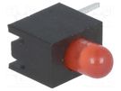 LED; in housing; red; 3mm; No.of diodes: 1; 20mA; Lens: diffused; 30° OPTOSUPPLY