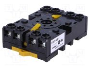 Relays accessories: socket; PIN: 8; for DIN rail mounting; 6A 