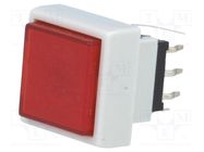 Switch: keypad; Pos: 2; DPDT; 0.1A/30VDC; red; LED; red; THT; 1.5N 