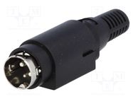 Connector: DC supply; plug; male; PIN: 3; soldering; 6.5mm NINIGI