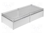 Enclosure: multipurpose; X: 278mm; Y: 558mm; Z: 130mm; SOLID; grey FIBOX