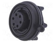 Connector: circular; socket; female; PIN: 6; 5A; 250V; IP68; UL94V-0 BULGIN