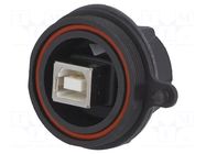 Adapter; socket; USB A socket,USB B socket (sealed); soldering BULGIN