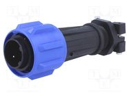 Connector: circular; plug; male; PIN: 2; Buccaneer 900; for cable BULGIN