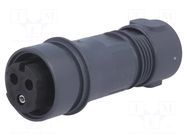 Connector: circular; plug; female; PIN: 3; 16A; 277V; Buccaneer 6000 BULGIN