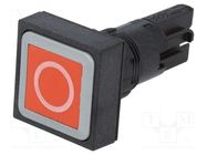 Switch: push-button; 16mm; Stabl.pos: 1; red; Pos: 2; -25÷70°C EATON ELECTRIC