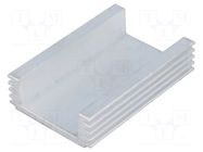 Heatsink: extruded; L: 60mm; W: 40mm; H: 15mm; 102cm2; Int.width: 28mm STONECOLD