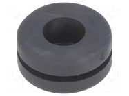 Grommet; with bulkhead; Ømount.hole: 11mm; Øhole: 8mm; -50÷95°C ESSENTRA