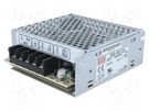 Power supply: switched-mode; for building in,modular; 50W; 24VDC MEAN WELL