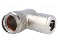 Gland; angled 90°; size 14; metal; Plating: nickel; 10.5mm; RT360 AMPHENOL
