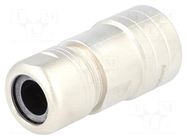 Gland; straight; size 18; metal; Body plating: nickel; 14.5mm AMPHENOL