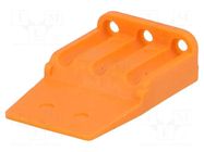Secondary lock; female; PIN: 3; orange; DTM DEUTSCH