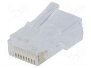 Connector: RJ50; plug; PIN: 10; 10p10c; for cable; IDC,crimped NINIGI