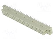 Connector: DIN 41612; plug; female; PIN: 64; straight; THT; a+c; 4mm NINIGI