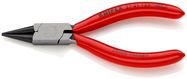 KNIPEX 37 41 125 Flat Nose Pliers for precision mechanics plastic coated black atramentized 125 mm