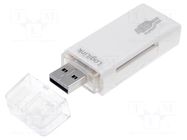 Card reader: memory; USB A plug; USB 2.0,USB 3.0; 5Gbps LOGILINK