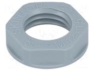 Nut; M12; polyamide; UL94V-2; 17mm; grey; Thread: metric; Pitch: 1.5 LAPP