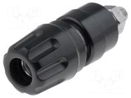 Connector: 4mm banana; socket; 30VAC; 60VDC; 35A; black; M4 HIRSCHMANN T&M