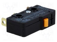 Microswitch SNAP ACTION; 0.1A/125VAC; 0.1A/30VDC; without lever OMRON Electronic Components