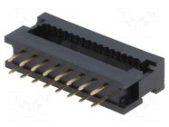 Connector: IDC; PIN: 16; 1A; 30V; IDC,THT; for ribbon cable; 2.54mm AMPHENOL COMMUNICATIONS SOLUTIONS