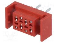 Wire-board; socket; female; PIN: 4; THT; on PCBs; 30V; 1A; -40÷105°C Amphenol Communications Solutions