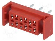 Wire-board; socket; female; PIN: 6; THT; on PCBs; 30V; 1A; -40÷105°C Amphenol Communications Solutions