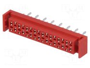 Connector: wire-board; socket; female; PIN: 16; 30V; 1A; straight AMPHENOL COMMUNICATIONS SOLUTIONS