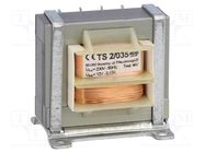 Transformer: mains; 2VA; 230VAC; 12V; 170mA; Leads: for PCB; IP00 INDEL