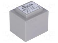 Transformer: encapsulated; 3VA; 230VAC; 18V; 160mA; PCB; IP00 INDEL