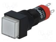 Switch: push-button; Pos: 2; SPDT; 0.5A/250VAC; 1A/24VDC; ON-ON ONPOW