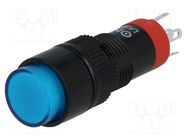 Switch: push-button; Pos: 2; SPDT; 0.5A/250VAC; 1A/24VDC; ON-(ON) ONPOW