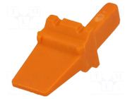Secondary lock; male; PIN: 4; orange; DTM DEUTSCH