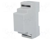 Enclosure: for DIN rail mounting; Y: 88mm; X: 34mm; Z: 62mm; grey KRADEX