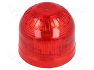 Signaller: lighting; flashing light; red; Sonos; 17÷60VDC; IP21 KLAXON SIGNALS
