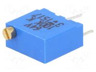 Potentiometer: mounting; vertical,multiturn; 100kΩ; 500mW; THT VISHAY