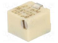 Potentiometer: mounting; multiturn; 1kΩ; 125mW; SMD; ±20%; linear BOURNS