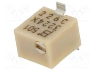 Potentiometer: mounting; multiturn; 500Ω; 250mW; SMD; ±10%; linear BOURNS