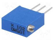 Potentiometer: mounting; vertical,multiturn; 1kΩ; 500mW; THT; ±10% BOURNS