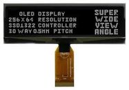OLED GRAPHIC DISPLAY, COG, 256X64P, 3.3V