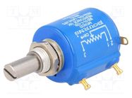 Potentiometer: shaft; 10kΩ; 2W; ±10%; 6.35mm; linear; Hybritron® BOURNS