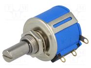 Potentiometer: shaft; multiturn; 10kΩ; 2W; ±5%; 6.35mm; linear; IP40 BOURNS