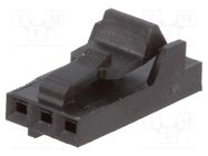 Plug; wire-wire/PCB; female; AMPMODU MTE; 2.54mm; PIN: 3; crimped TE Connectivity